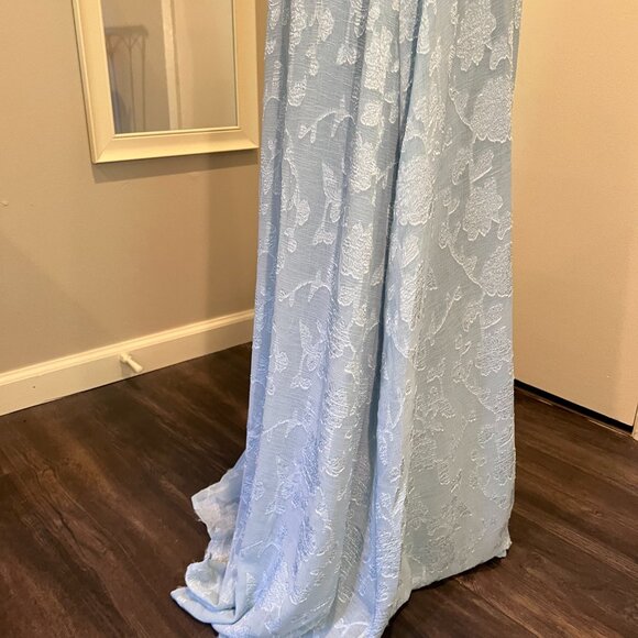 Princess Polly Light Blue South Of France Lace up Back Maxi Dress, Size 6 - Picture 9 of 16